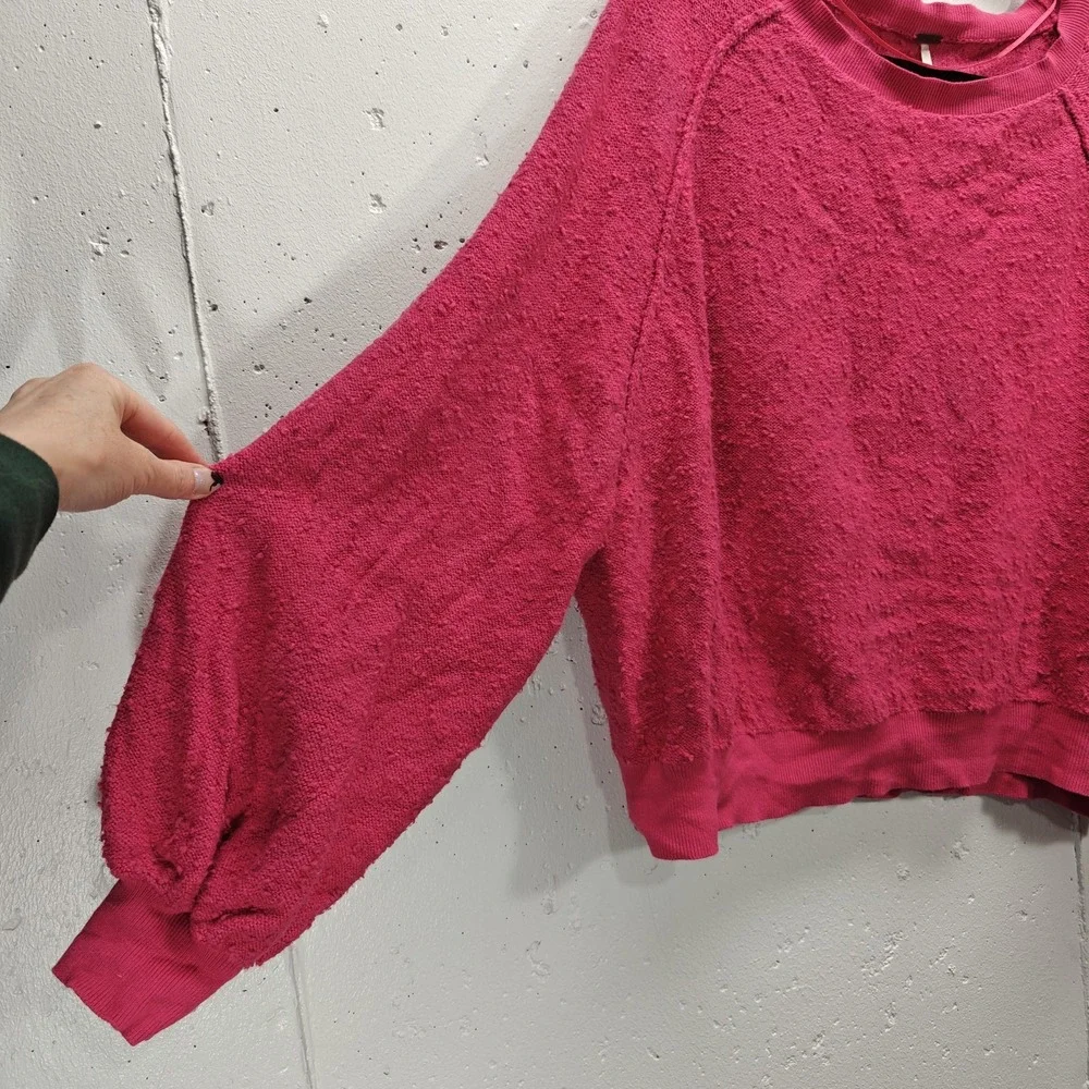 Free People Found My Friend‎ Pullover Sweater Hot Pink Womens Medium